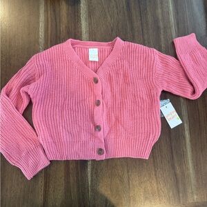 Jumping Beans Pink Cardigan Sweater